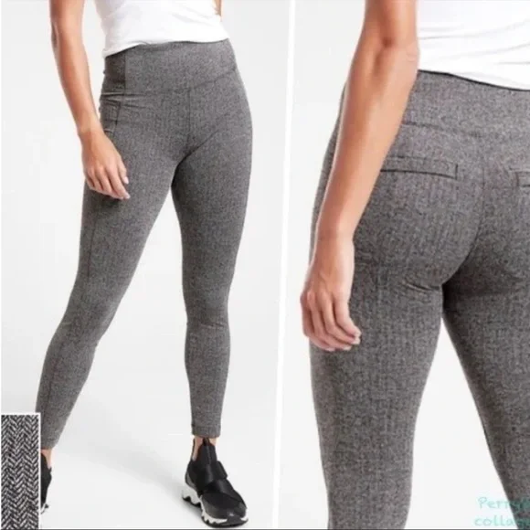 Athleta Delaney Herringbone Tight Size 1X - Picture 2 of 10